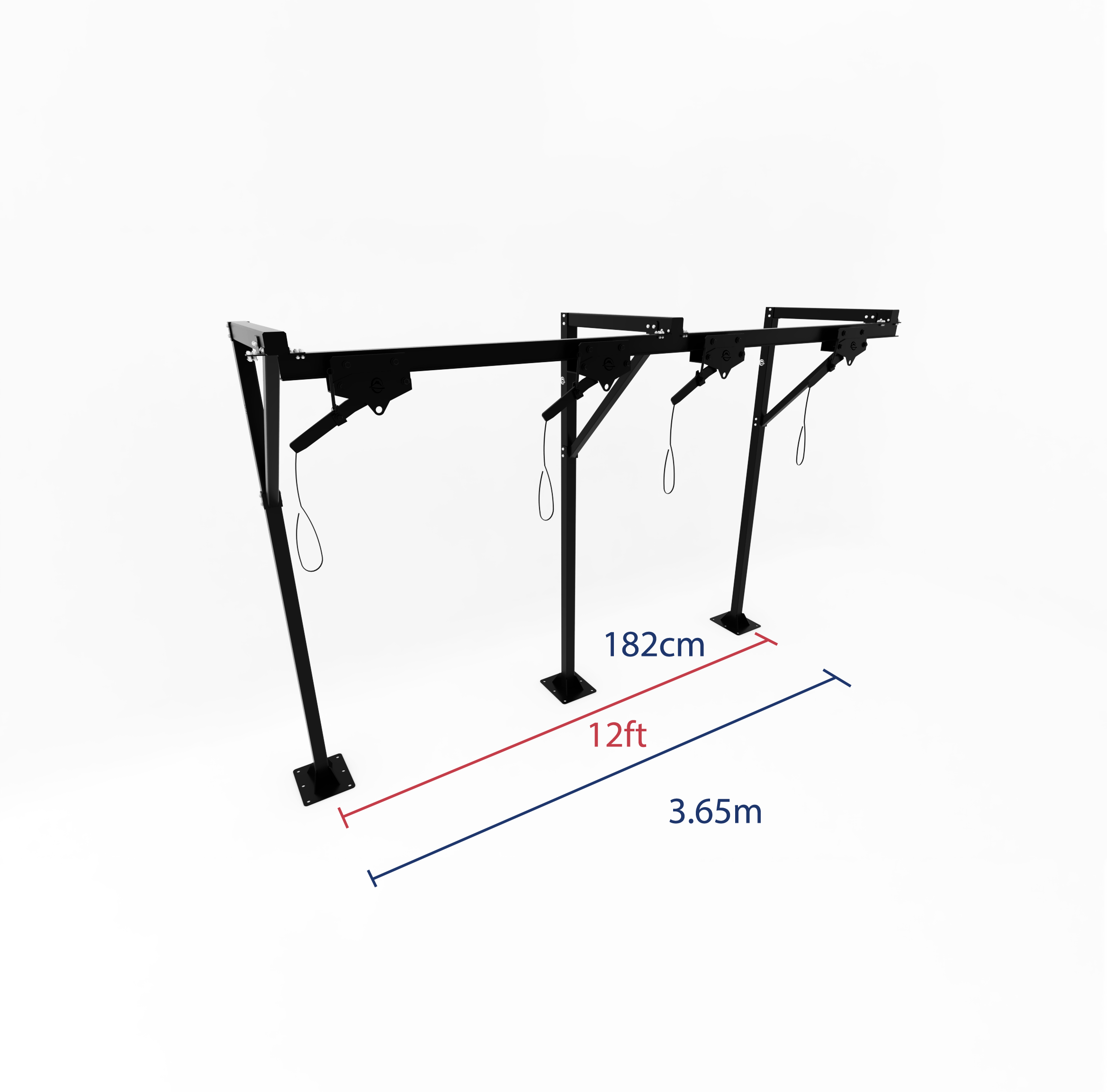 Trolley Bag Rack: Floor Mount
